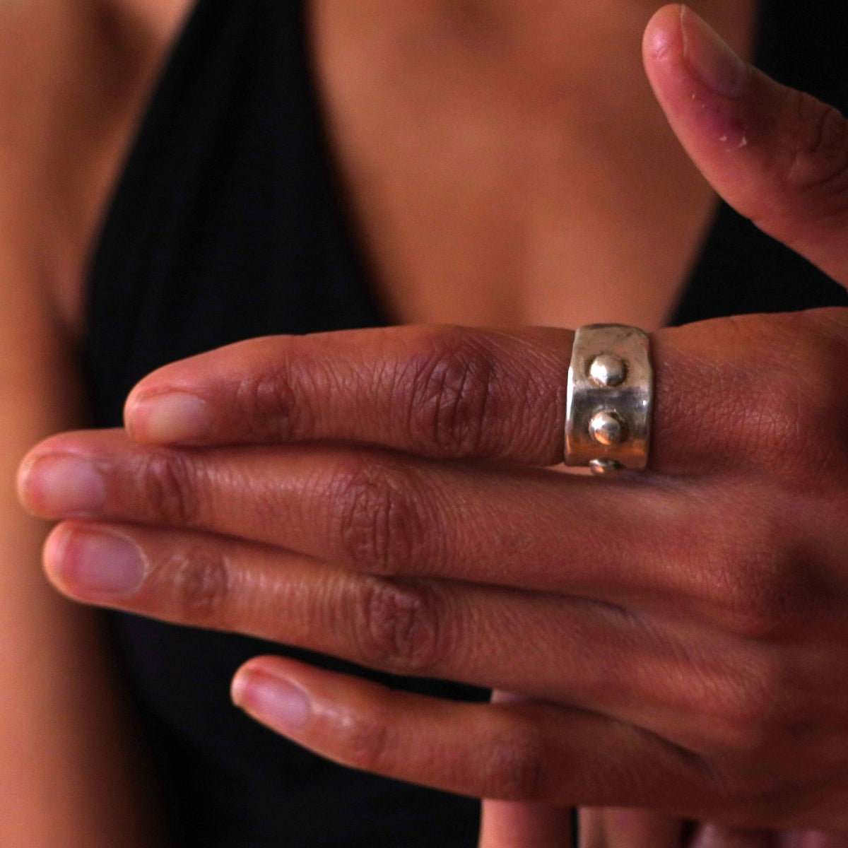 Sterling Silver Ring: Pulse Band