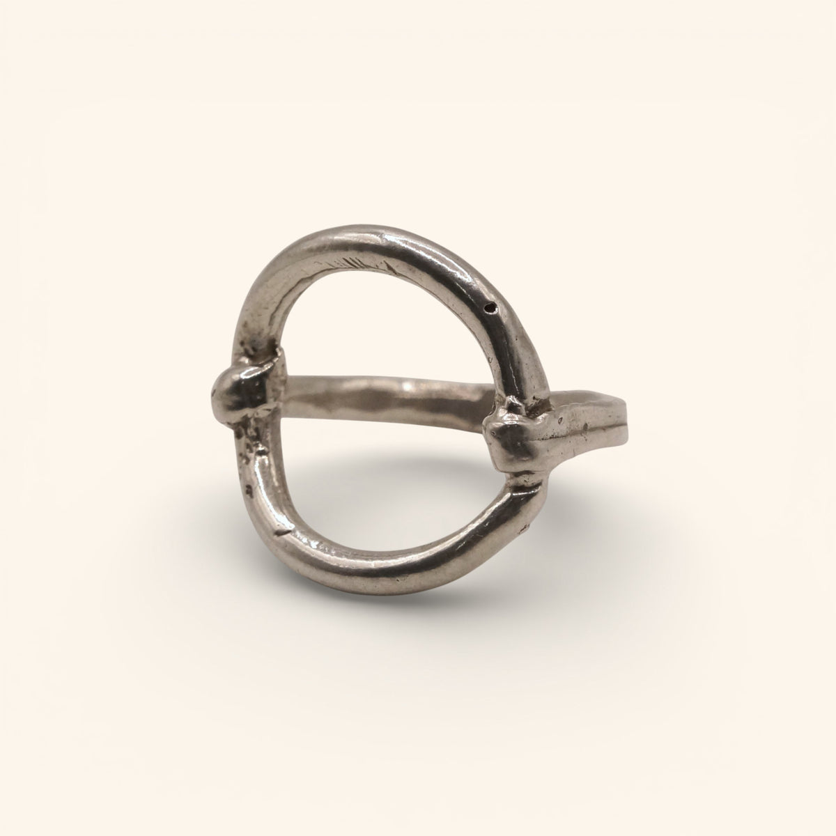 Sterling Silver Ring: Empty Circle