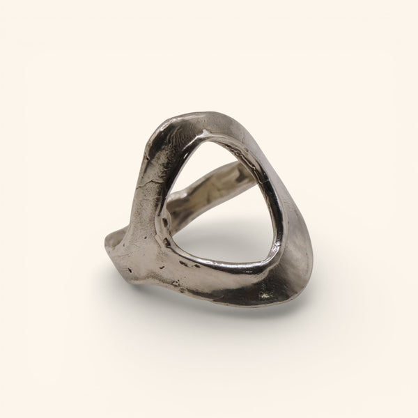 Sterling Silver Ring: Open Oval