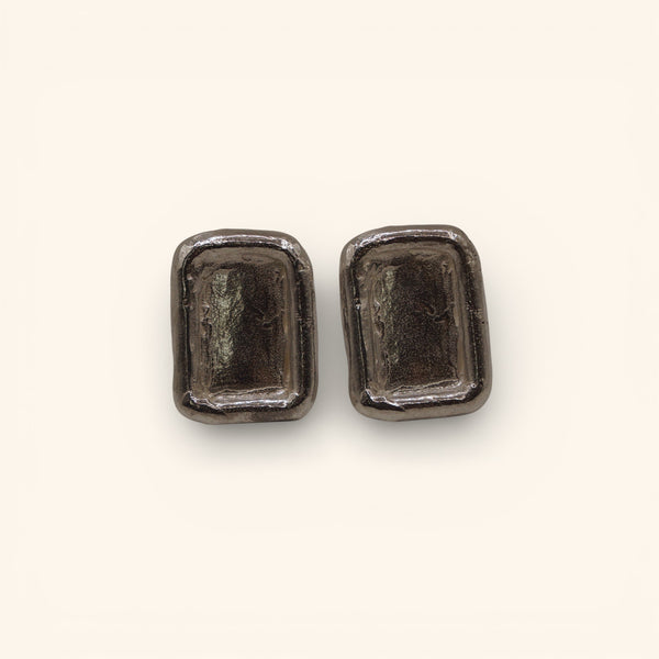 Sterling Silver Frame Earrings