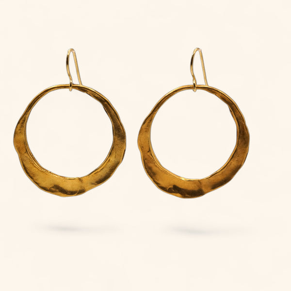 Gold Vermeil Hoop Earrings