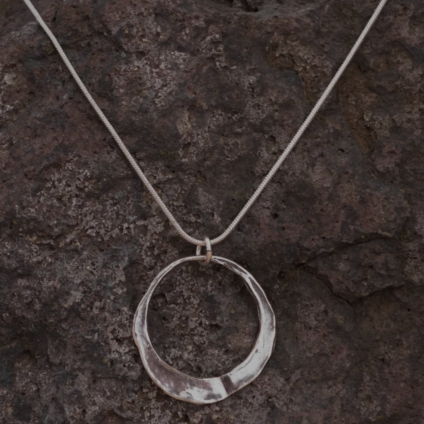 Sterling Silver Hoop Pendant