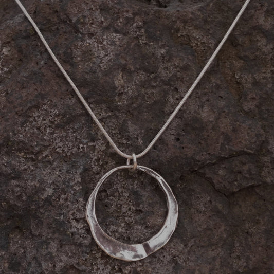 Sterling Silver Hoop Pendant