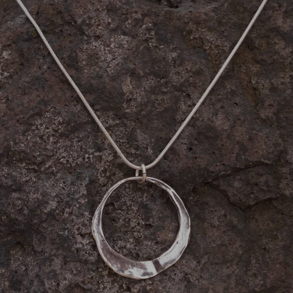 Sterling Silver Hoop Pendant