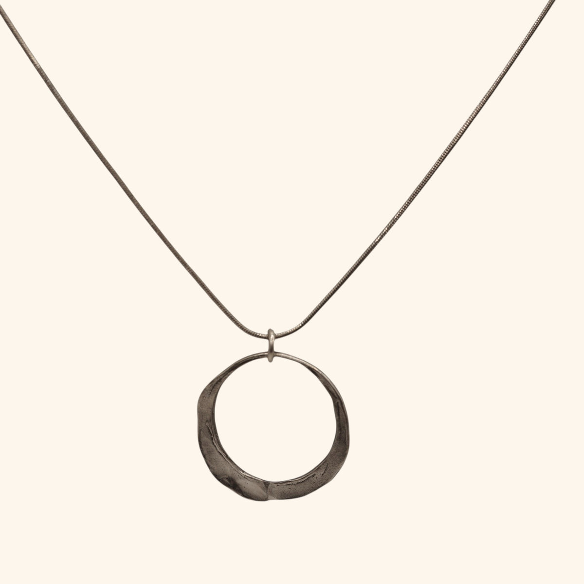 Sterling Silver Hoop Pendant