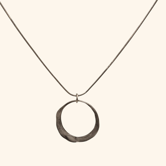 Sterling Silver Hoop Pendant