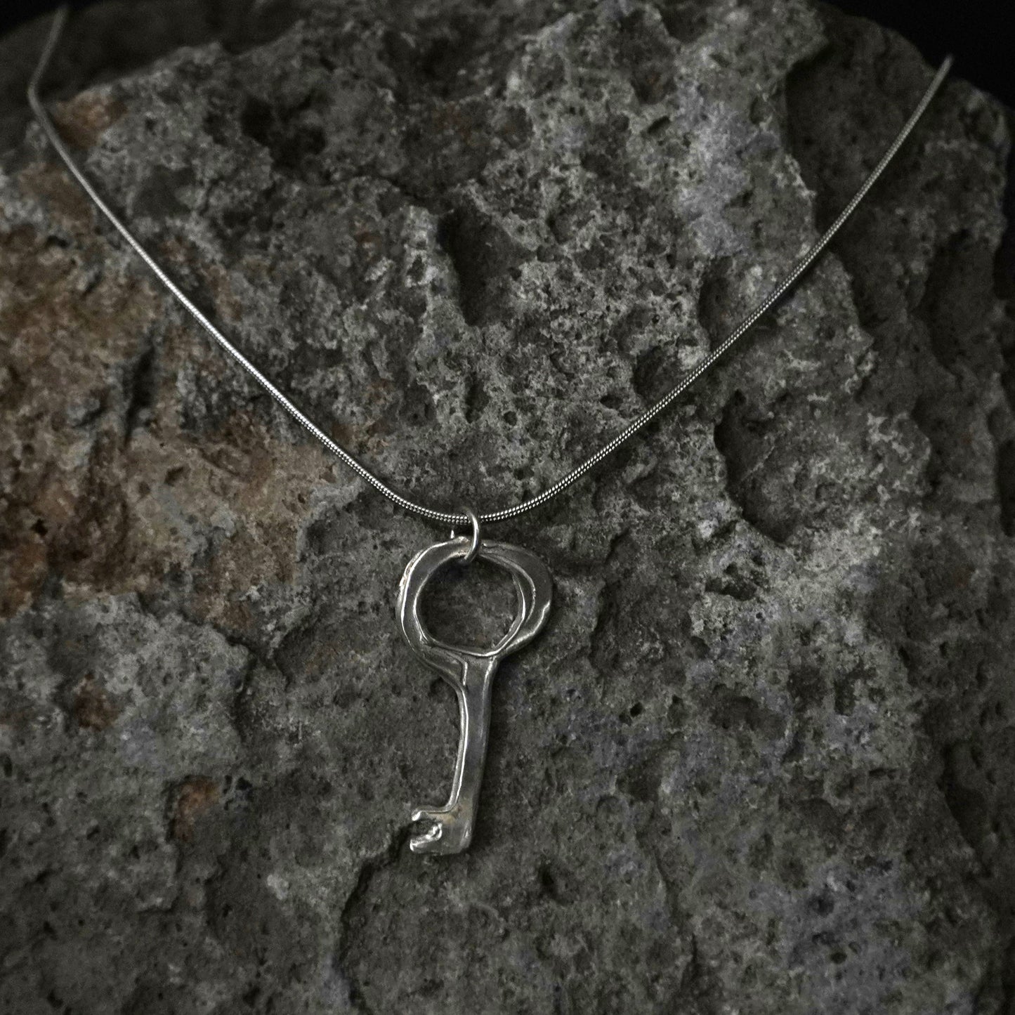 Sterling Silver Key Pendant: The Keyline