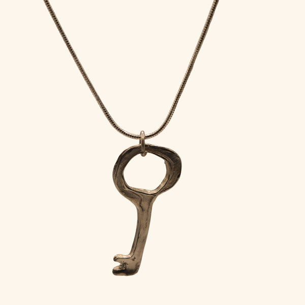 Sterling Silver Key Pendant: The Keyline