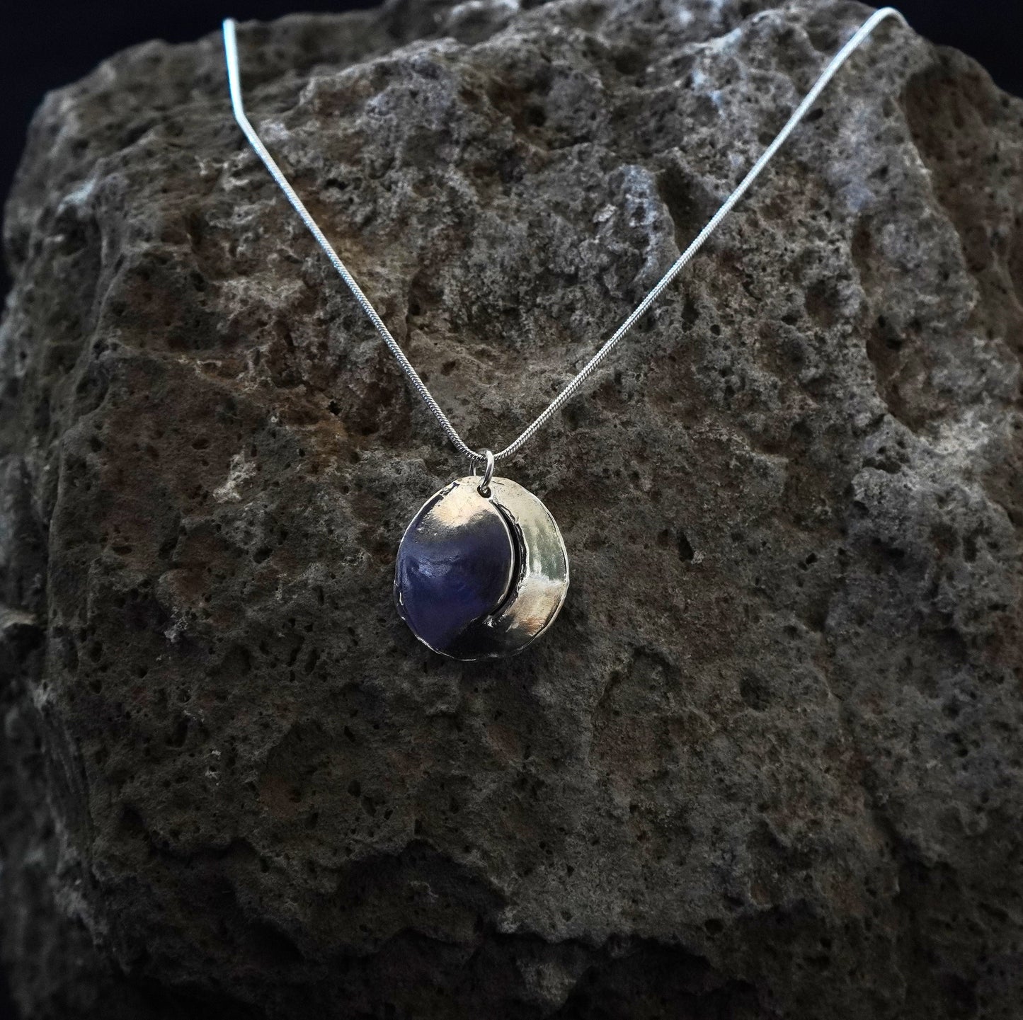 Sterling Silver Moon Pendant
