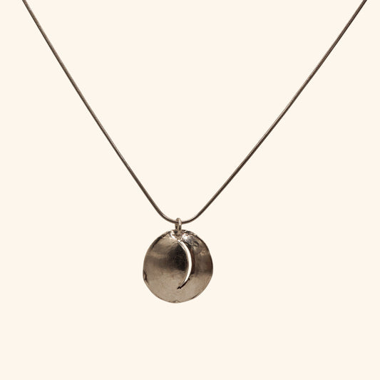 Sterling Silver Moon Pendant