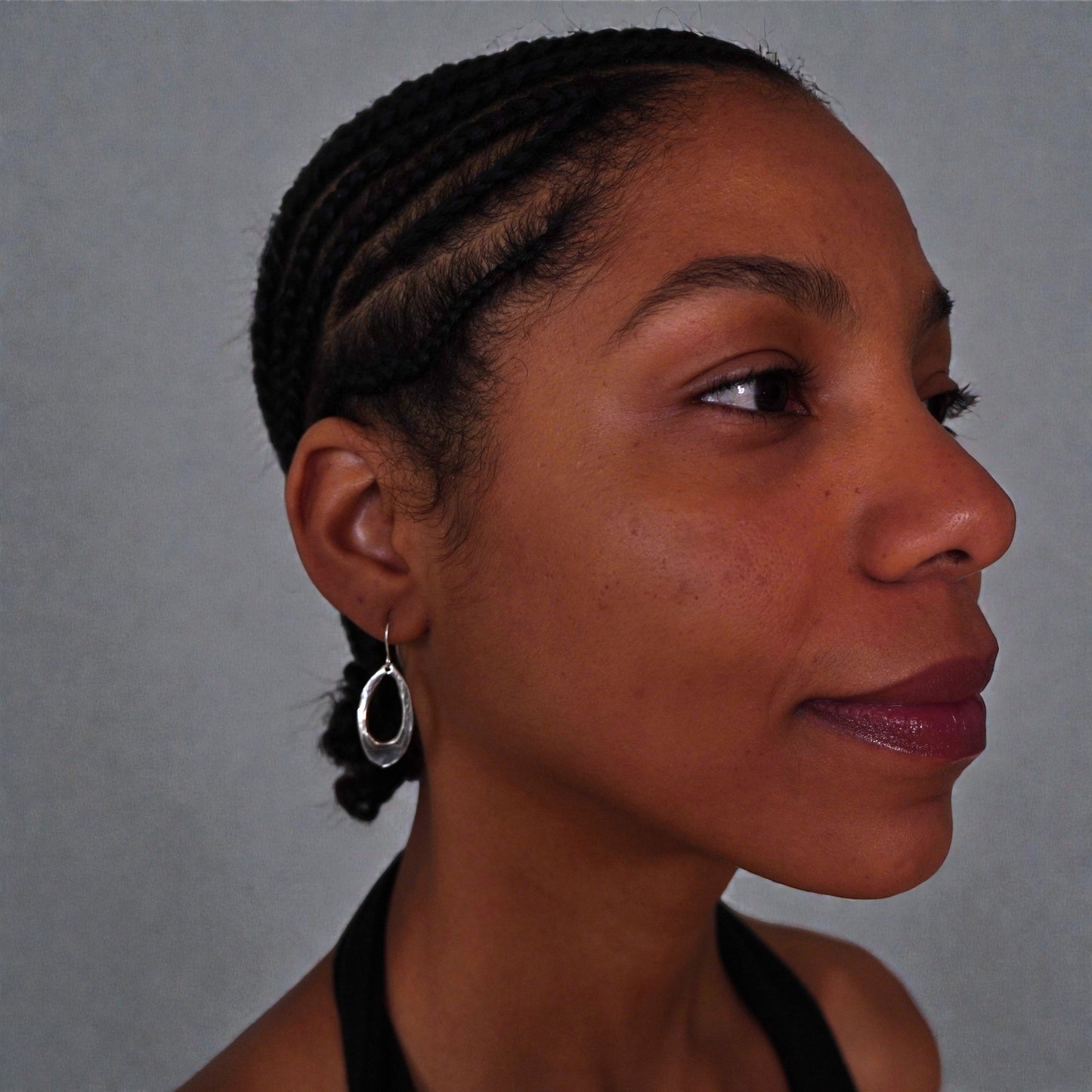 Sterling Silver Oval Earrings: Flow Loops