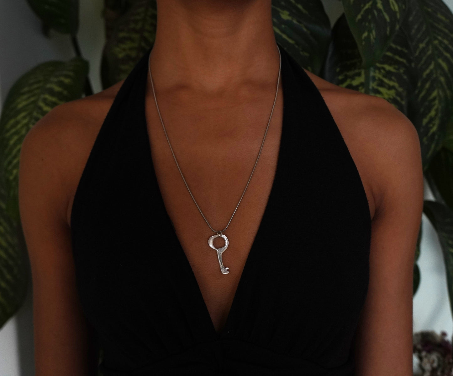 Sterling Silver Key Pendant: The Keyline